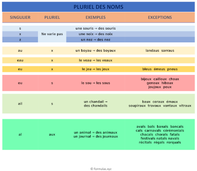 Pluriel Des Noms (Français)