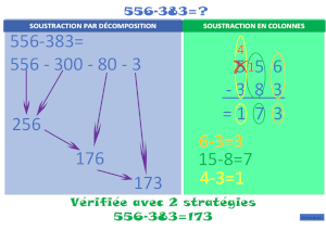 Soustraction 3 chiffres Avec Retenue (stratégies visuelles)